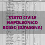 Stato civile napoleonico, rosso, davagna