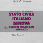 Stato civile italiano, genova, sestiere molo e san vincenzo