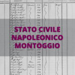 Stato civile napoleonico, montoggio