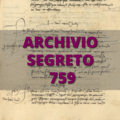 Archivio Segreto 759